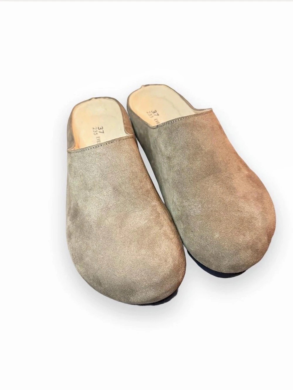 EVELLYHOOTD 8501 Leather Clogs in Brown EU 37 Like New